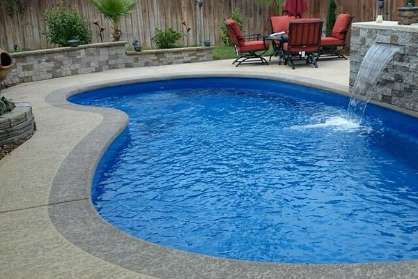 Inground spa installation by Copano Pools and Spas</p> <p>